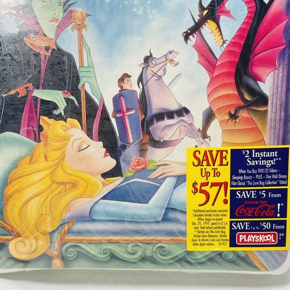 Sealed Sleeping Beauty VHS Limited Edition Disney Masterpiece Collection 9511 - Picture 1 of 12